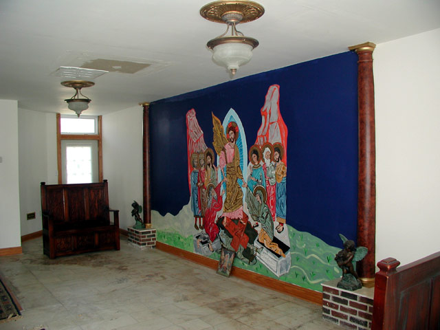 The Byzantine Mural inside The White House, July 10, 2004