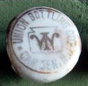 Union Bottling Company ceramic cap