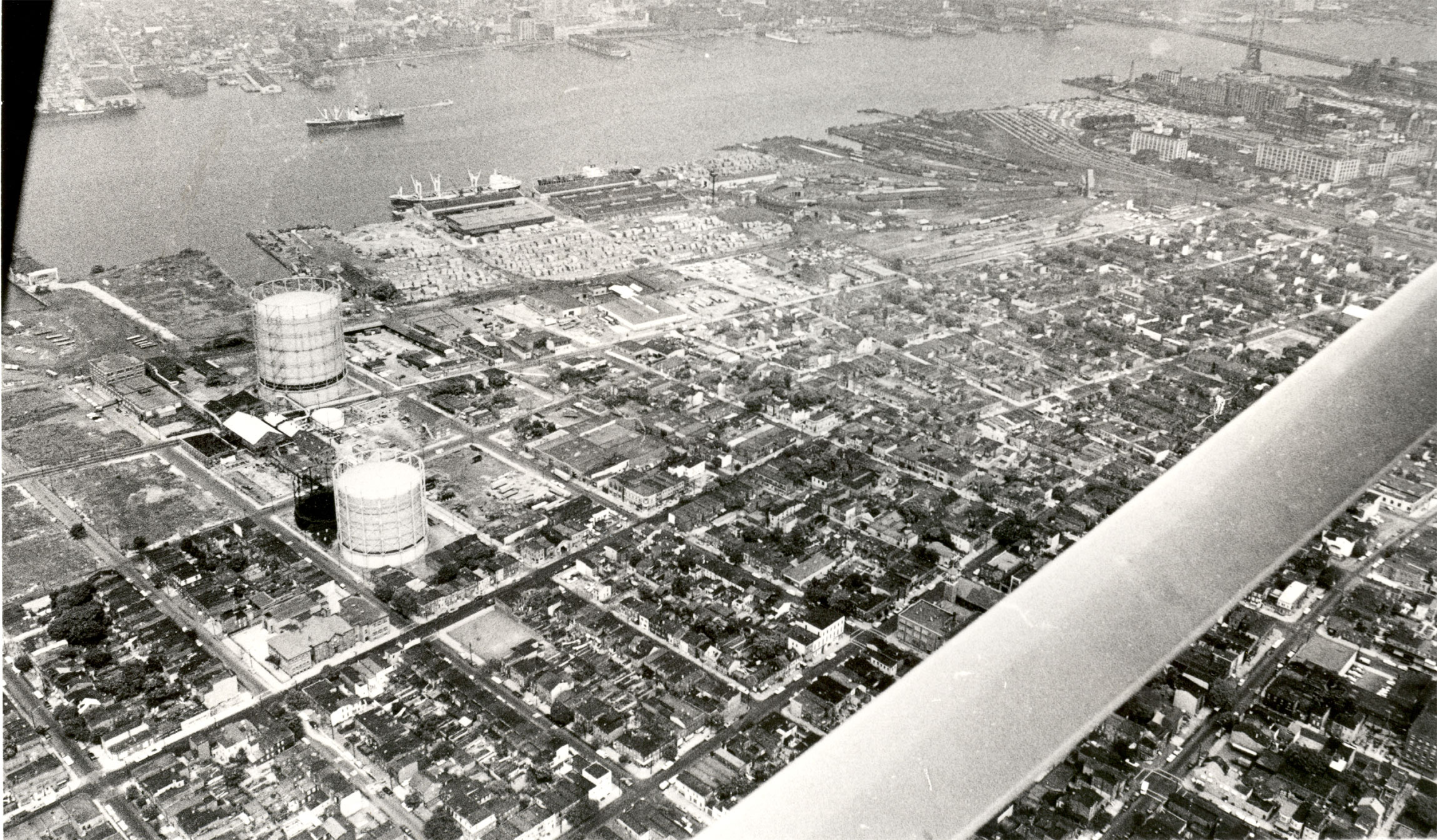 July 7, 1965 aerial view looking northwest from over Kaighn Avenue near South 7th Street