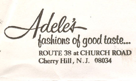 Adele Borstein's Shop Envelope, with Return Address Imprint, 1963.