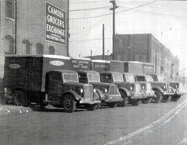 'Walt Whitman Stores' trucks on Atlantic Avenue