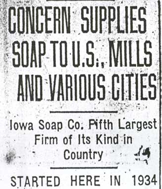 Concern Supplies Soap to U.S., Mills and Various Cities — Camden Courier-Post, March 17, 1936 (page 1)