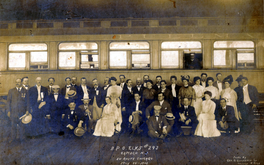B.P.O.E. Elks No. 293, Camden N.J., en route to Chicago, July 23, 1906