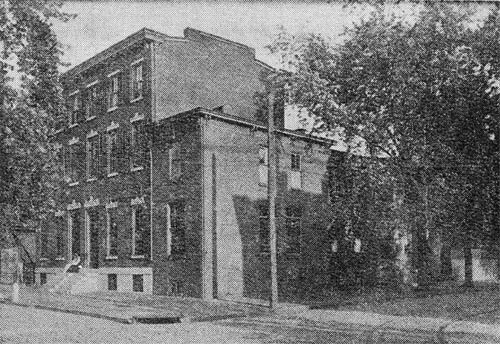OLD WEST JERSEY Homeopathic Hospital, West and Stevens Street, as it looked in 1888.