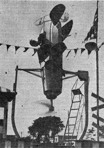 Aeroplane thrill ride at Central Airport, June 1933