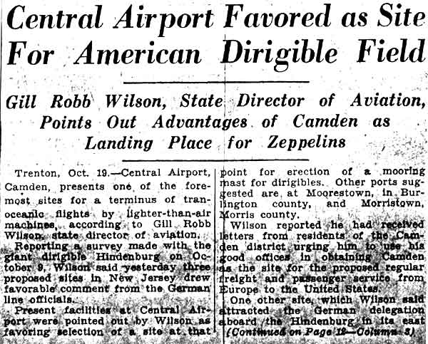 Camden Courier-Post, October 20, 1936, clipping 1