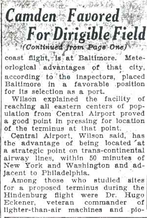 Camden Courier-Post, October 20, 1936, clipping 2