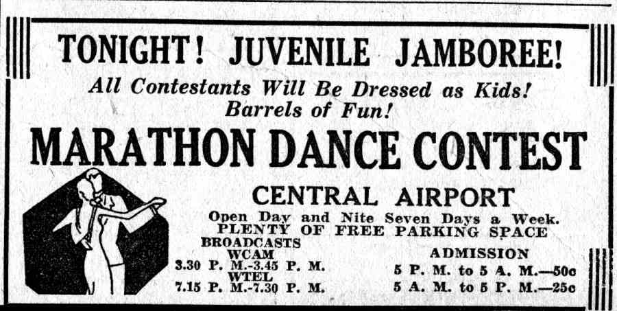 Dance Marathon full-page coverage, June 9, 1932