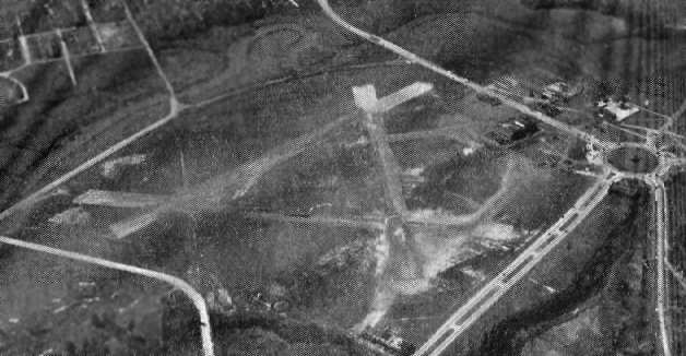 Central Airport 1937 aerial view, looking southwest