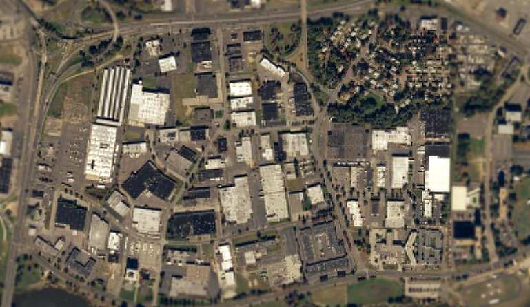 2001 aerial view of former Central Airport site