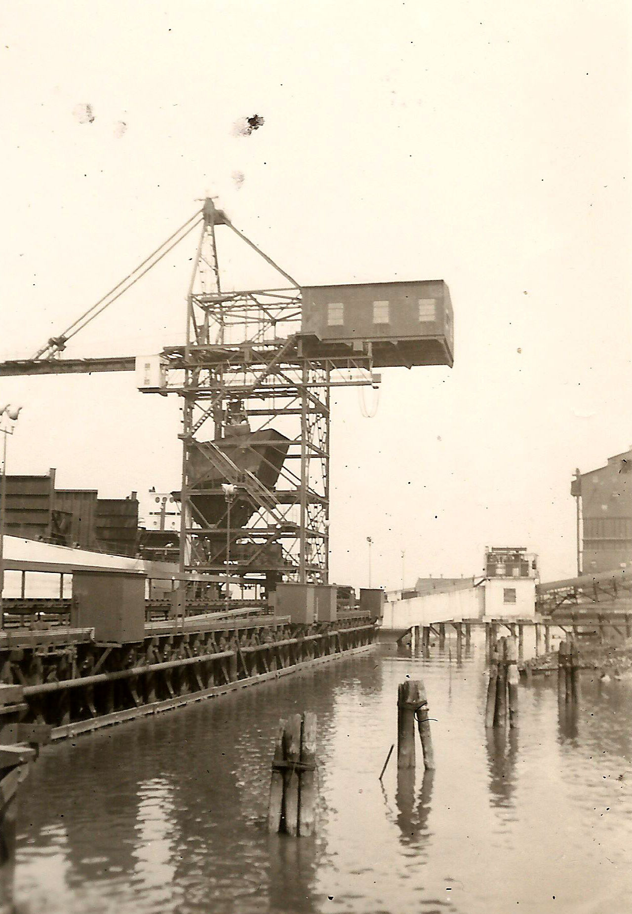 Camden Coke Plant — exit side and ovens being loaded from above, circa 1956