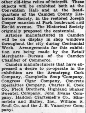 Camden Courier-Post, January 28, 1928 - centennial images page 3
