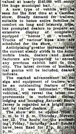 Convention Hall event, October 22, 1936