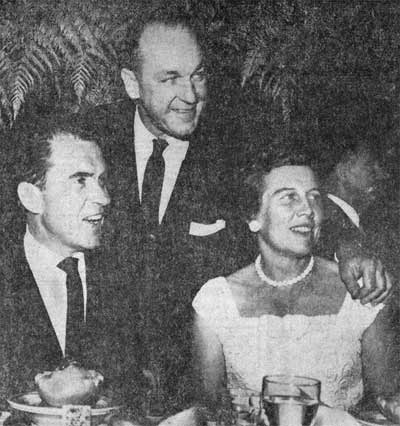 Vice President Nixon with Rep. Cahill and Mrs. Cahill at Convention Hall, June 10, 1960