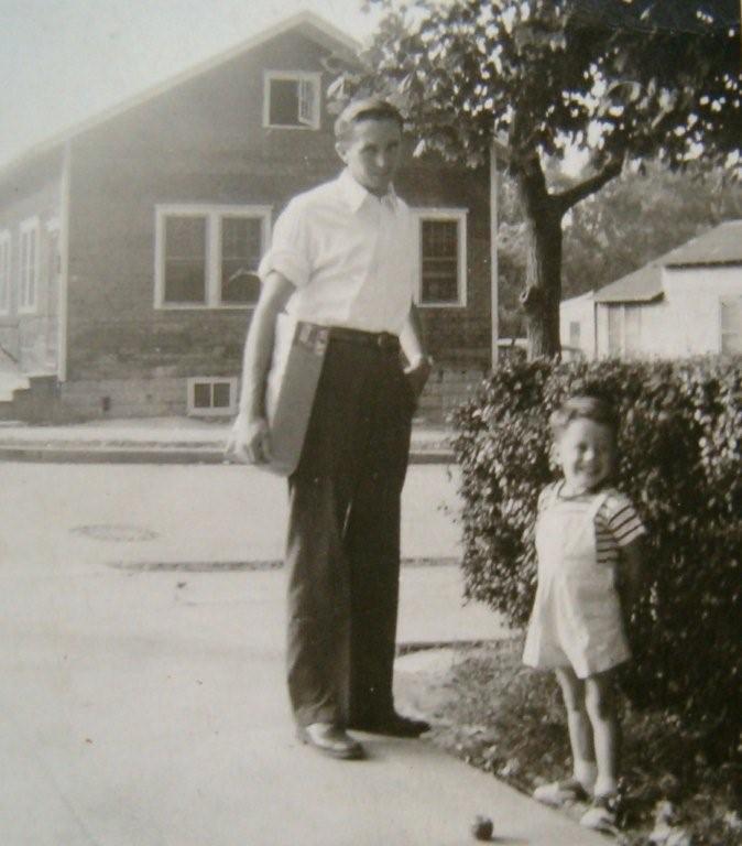 Joe Seddon Sr. and Joe Jr. on 29th and Buren Avenue