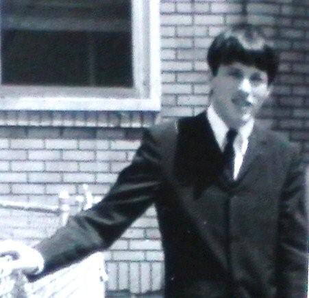 Joe Seddon in Camden 1967 with a Beatle haircut