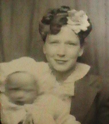 Florence Seddon with baby Joe Jr., 1943
