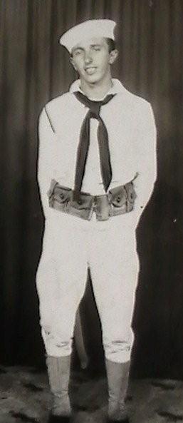 Joe Seddon Sr. in his Navy uniform, circa 1942
