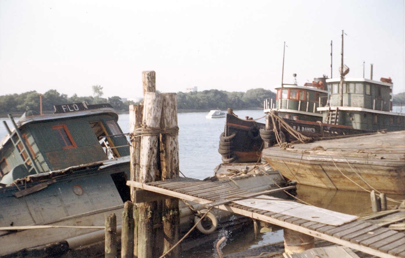 Banks tugboats: Unknown, Unknown, and R.A. Banks, August 17, 1966