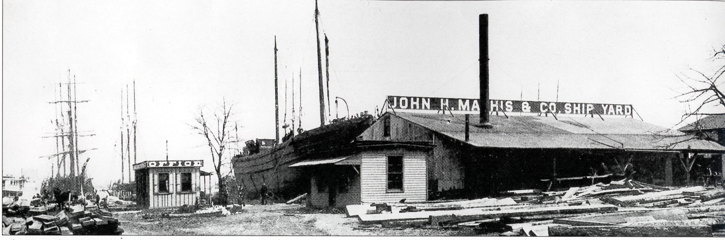John H. Mathis & Company Ship Yard, about 1906
