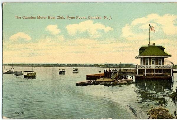 The Camden Motor Boat Club, Pyne Point, Camden N.J., circa 1910
