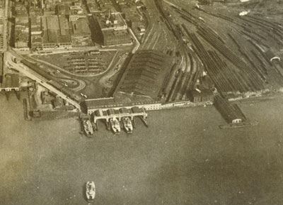 Pennsylvania Railroad Ferry Terminal, circa 1929