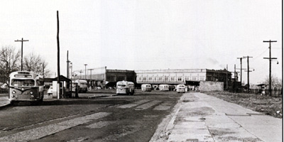 Ferry terminal, March 1952