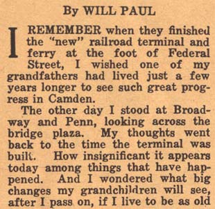 Memories of Diamond Cottage Grove, column 1, by Will Paul