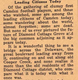 Memories of Diamond Cottage Grove, Leading Citizens Today