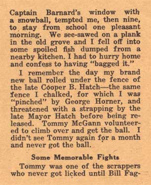 Memories of Diamond Cottage Grove, Some Memorable Fights