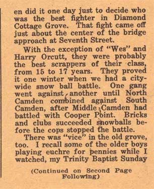 Memories of Diamond Cottage Grove, column 10