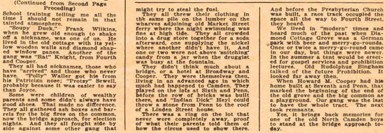 Memories of Diamond Cottage Grove, continued from second page