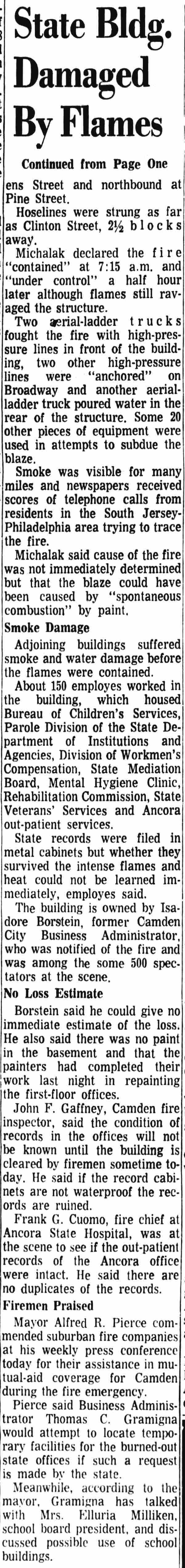 Fire at Eagles Hall, August 14, 1968 - photo 8