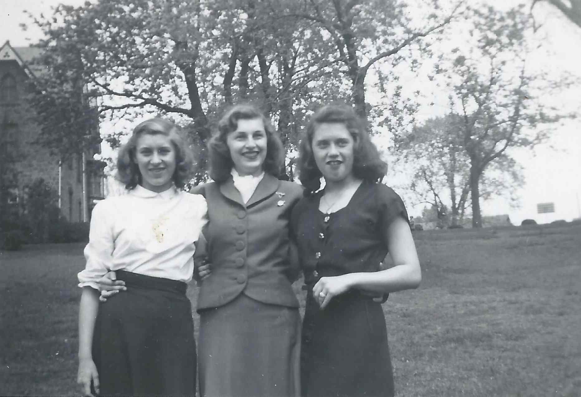 East Camden Girls at Dudley Grange, late 1940s