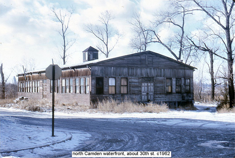 Unknown building at North 27th Street and Harrison Avenue, Cramer Hill, 1960s, photo by Bernie Rieck