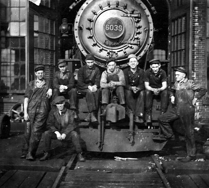 Robert Veatch at the Pavonia yards, Camden, early 1950s