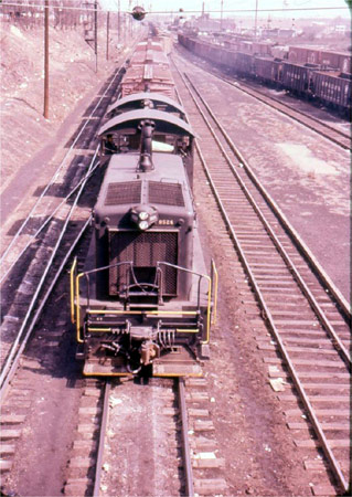 Local switching engine, Camden, early 1950s