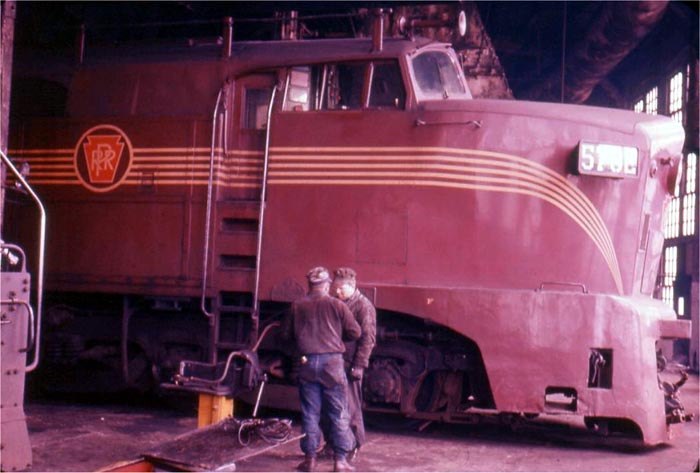 Pavonia roundhouse and yard, south Camden, early 1950s