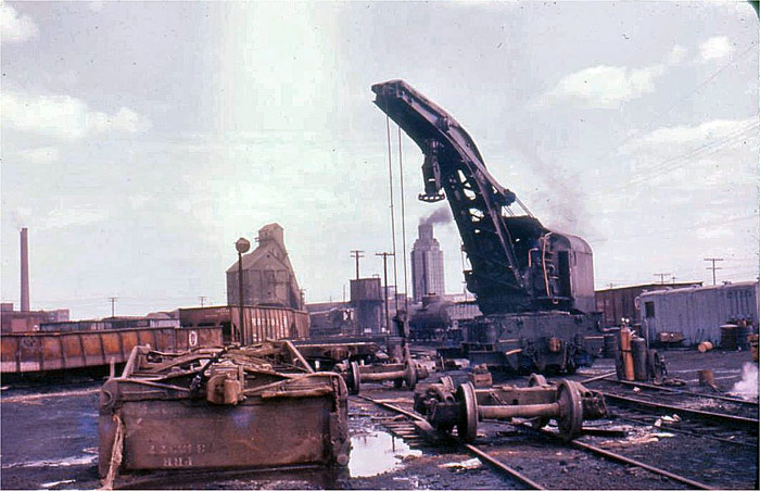 Pavonia roundhouse and yard, south Camden, early 1950s
