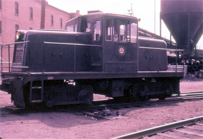 Odd diesel at the gas plant in South Camden, showing unusual drive mechanism