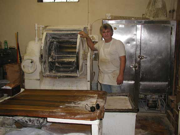 Pete at the machinery