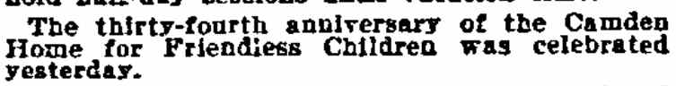 Philadelphia Inquirer June 1, 1899 — Thirty-fourth anniversary