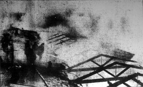Camden Courier-Post, February 22, 1928 — fire ruins uptown plants, page 1