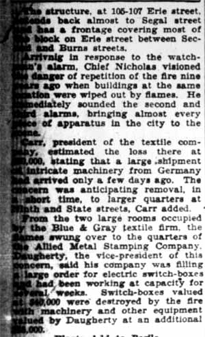 Camden Courier-Post, February 22, 1928 — fire scene image 7