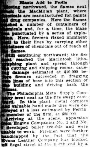 Camden Courier-Post, February 22, 1928 — fire scene image 8