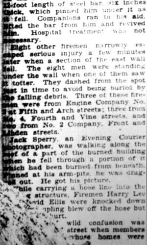 Camden Courier-Post, February 22, 1928 — fire scene image 10