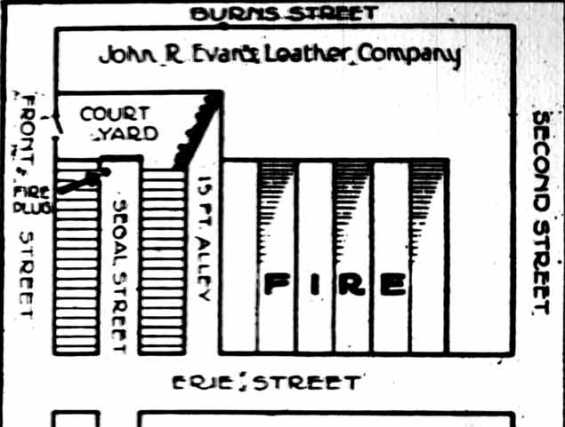 Fence That Hampered Firemen - Camden Courier-Post, February 24, 1928