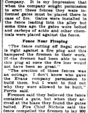 2 Firms to Demand City Begin Probe of Fence as Aid in Fire - Camden Courier-Post, February 24, 1928