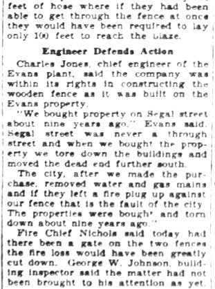 2 Firms to Demand City Begin Probe of Fence as Aid in Fire - Camden Courier-Post, February 24, 1928