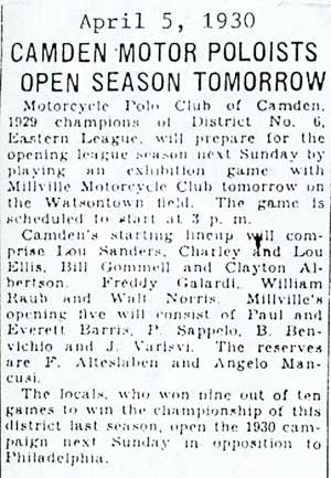 Camden Courier-Post April 5, 1930